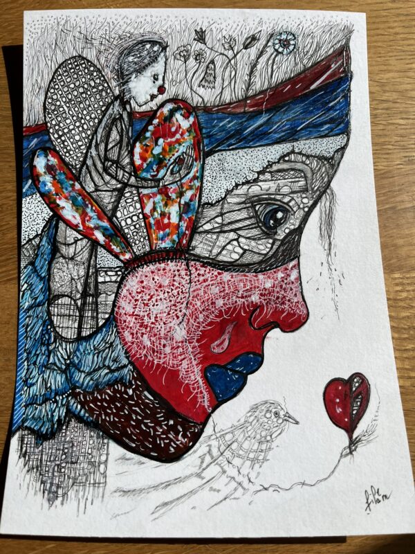 Dessin 14,7 cm x 21 cm - 1